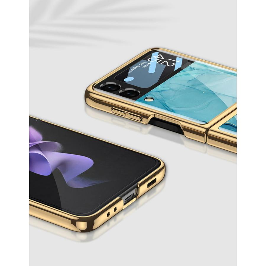 Samsung Galaxy Z Flip3 5G 折りたたみ型Androidスマホアクセサリー ケース 強化ガラス&PC 2重構造 CASE 耐｜coco-fit2018｜08