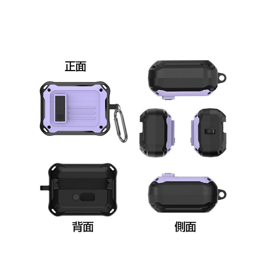 Sony LinkBuds S WF-LS900N ケース 2重構造 TPU+PC カバー アクセサリー CASE 耐衝撃 落下防止 安全なロック設計 収納 保護 ケース カバー カラビナ付き｜coco-fit2018｜09
