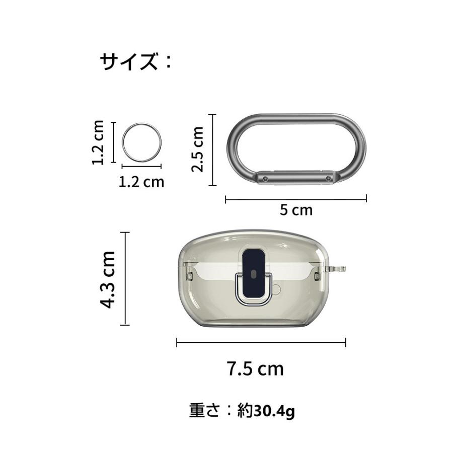 SONY ソニー WF-1000XM5 ケース 透明 TPU素材 クリア カバー CASE 耐