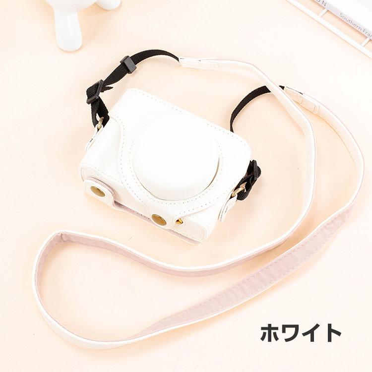 SONY ZV-1M2 ホワイト カバー アクセサリー、ショルダーバッグ付き SONY VLOGCAM ZV-1 II ZV-1M2 ケース 保護カバー カメラ保護