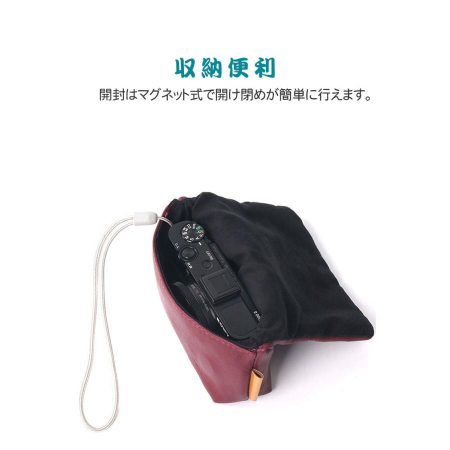 SONY ソニー VLOGCAM ZV-1F ケース PUレザー かばん/鞄 ポーチ カバン