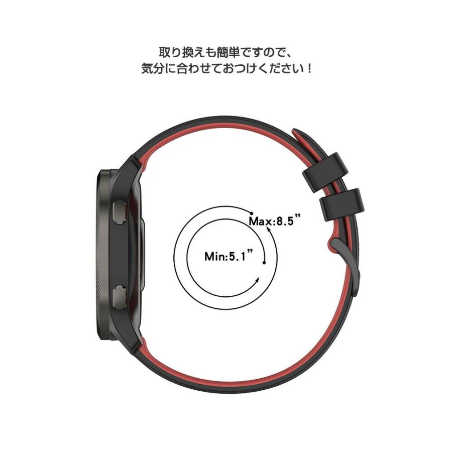 Suunto Vertical Suunto 9 Peak Pro Suunto 5 Peak 用のがエレガントで オシャレ 交換簡単 シリコン素材 バンド幅22mm 交換リストバンド ベルト 交換バンド｜coco-fit2018｜14