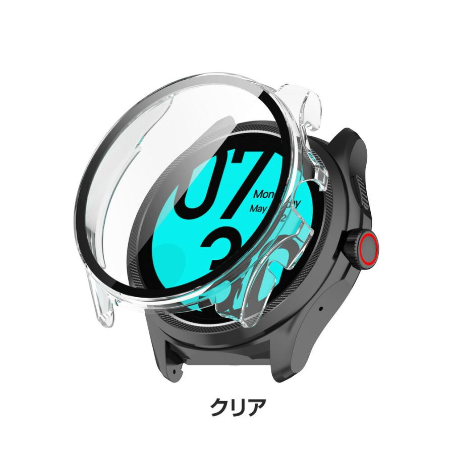 Ticwatch Pro 5 ケース PC素材+強化ガラス フルカバー 液晶保護 マルチ 