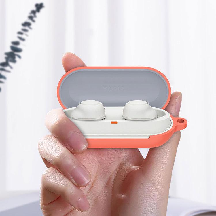 SONY WF-C500 ケース 柔軟性のあるシリコン素材の カバー ソニー