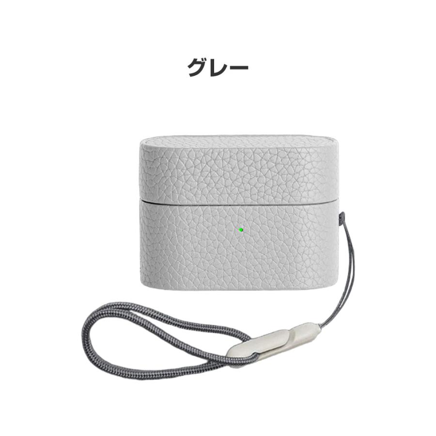 SONY（ソニー） WF-1000XM6用PUレザー 素材 保護ケース シンプルな