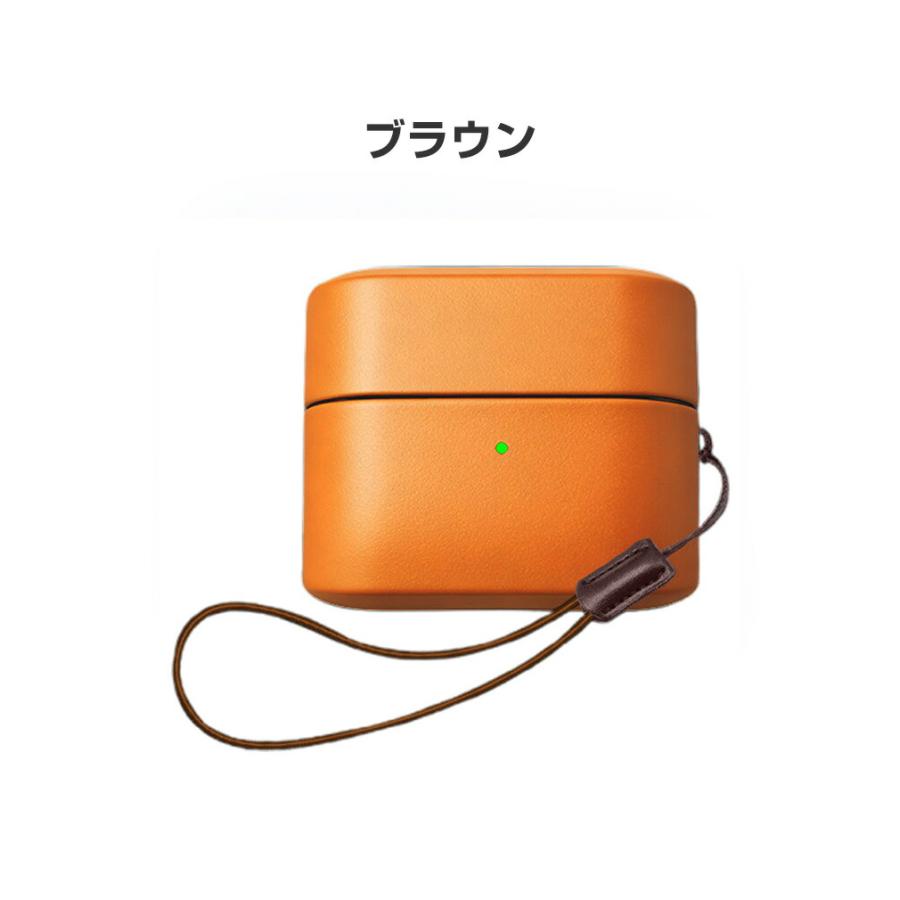 SONY（ソニー） WF-1000XM6用PUレザー 素材 保護ケース シンプルな