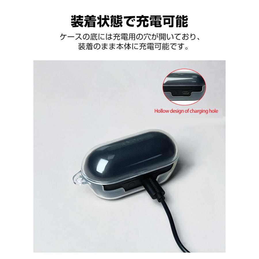 SONY WF-C710N ワイヤレスイヤホン 透明ケース WF-C710N クリアケース クリア 透明 TPU シンプル カラビナ付き