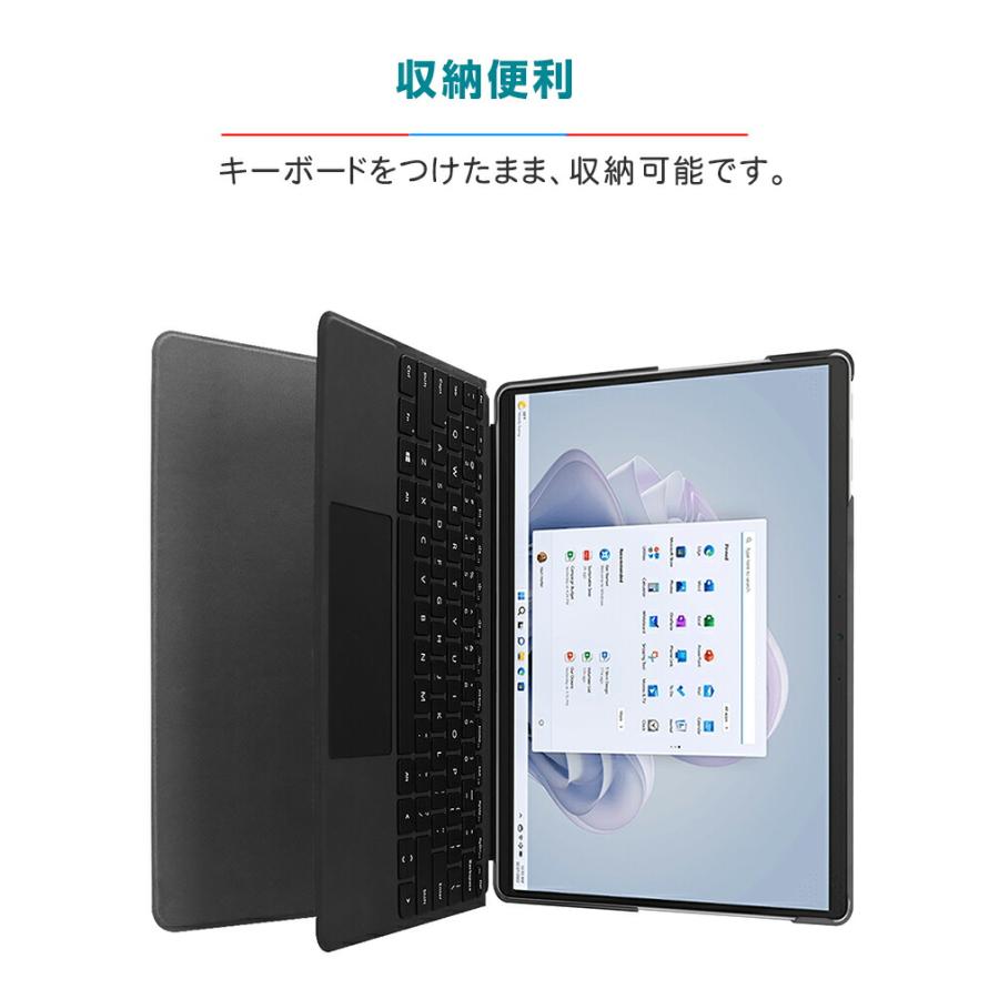 Microsoft Surface Pro 9 13インチ タブレット 2-in-1ノートPC ケース PUレザー おしゃれ 汚れ防止 お洒落な スタンド機能 手帳型カバー ケース CASE｜coco-fit2018｜05
