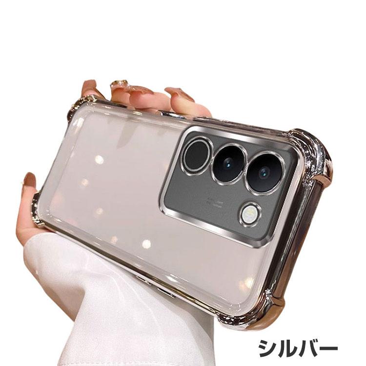 Xiaomi（シャオミ） Redmi 15 5G ケース クリア 耐衝撃 カバー メッキ