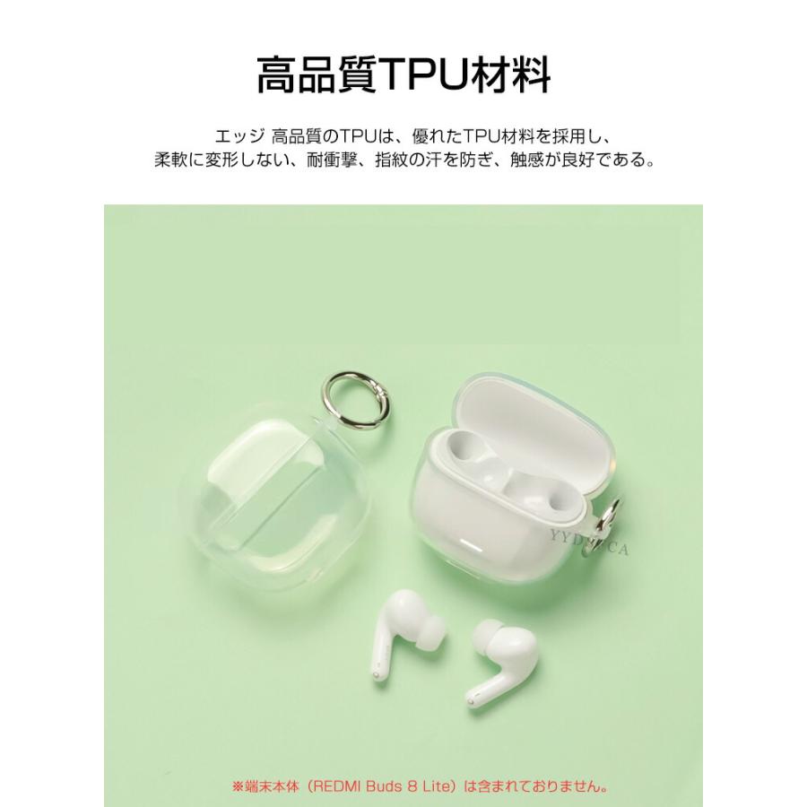 Xiaomi（シャオミ） レッドミー バッズ8 ライト用のTPU素材 クリア