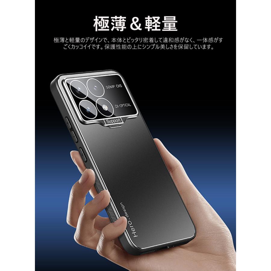 Xiaomi Poco F6 PROケース 用の衝撃に強いシリコン素材 レンズ保護