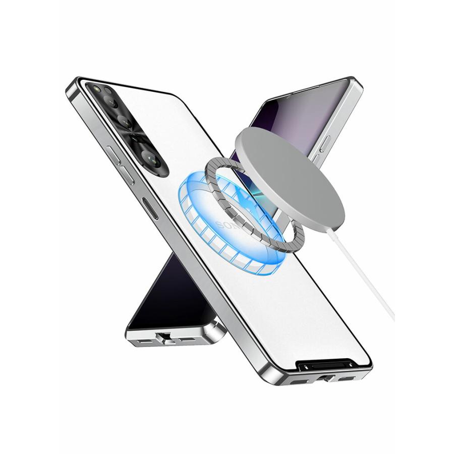 SONY Xperia 5 V 1 IV ケース アルミバンパーケース 枠 PC背面カバー