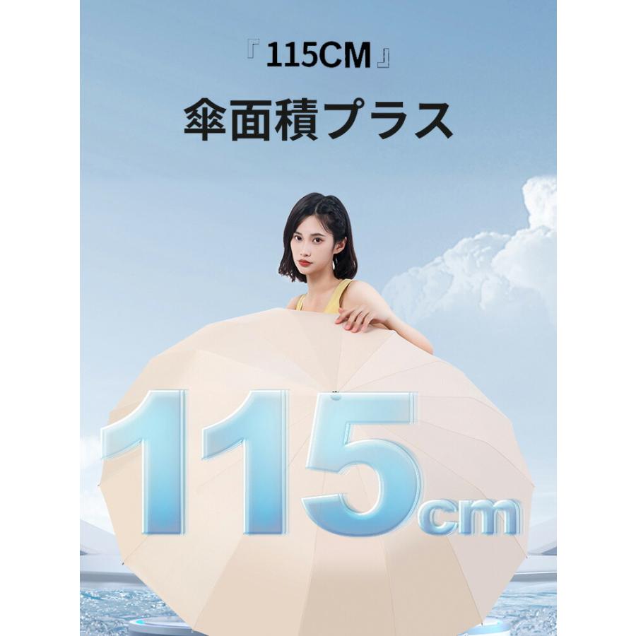 折りたたみ傘 折りたたみ傘 32本傘骨 日傘 雨傘 折り畳み日傘 耐風構造 完全