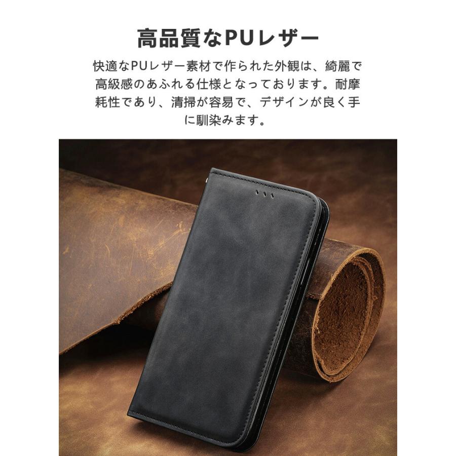 ZTE ZTE製 かんたんスマホ4 A402ZT用のスタンド機能 財布型 カード収納