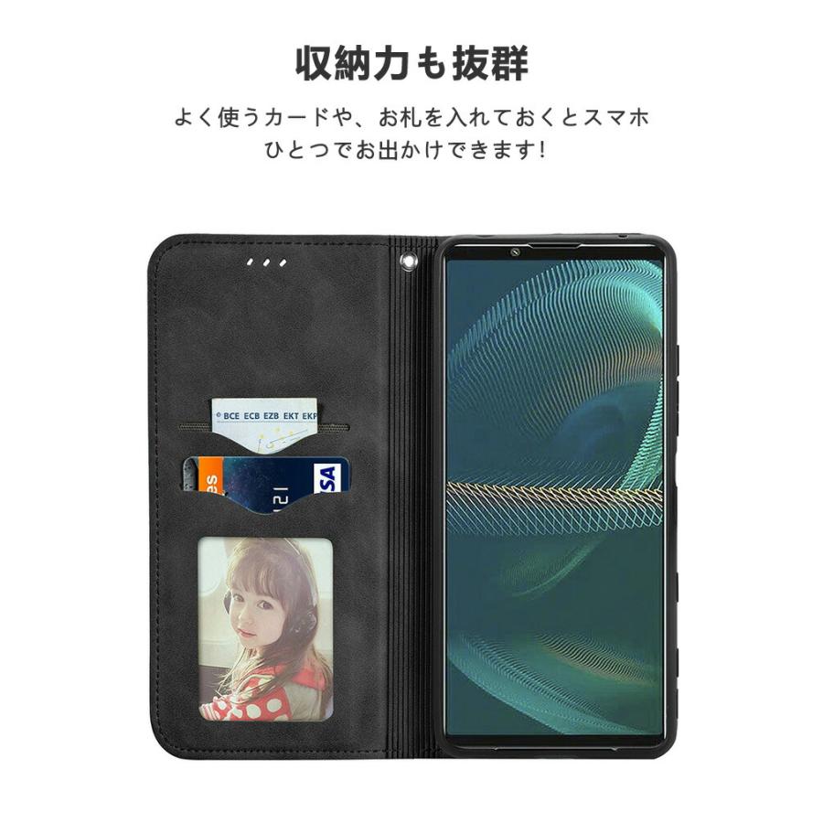ZTE ZTE製 かんたんスマホ4 A402ZT用のスタンド機能 財布型 カード収納