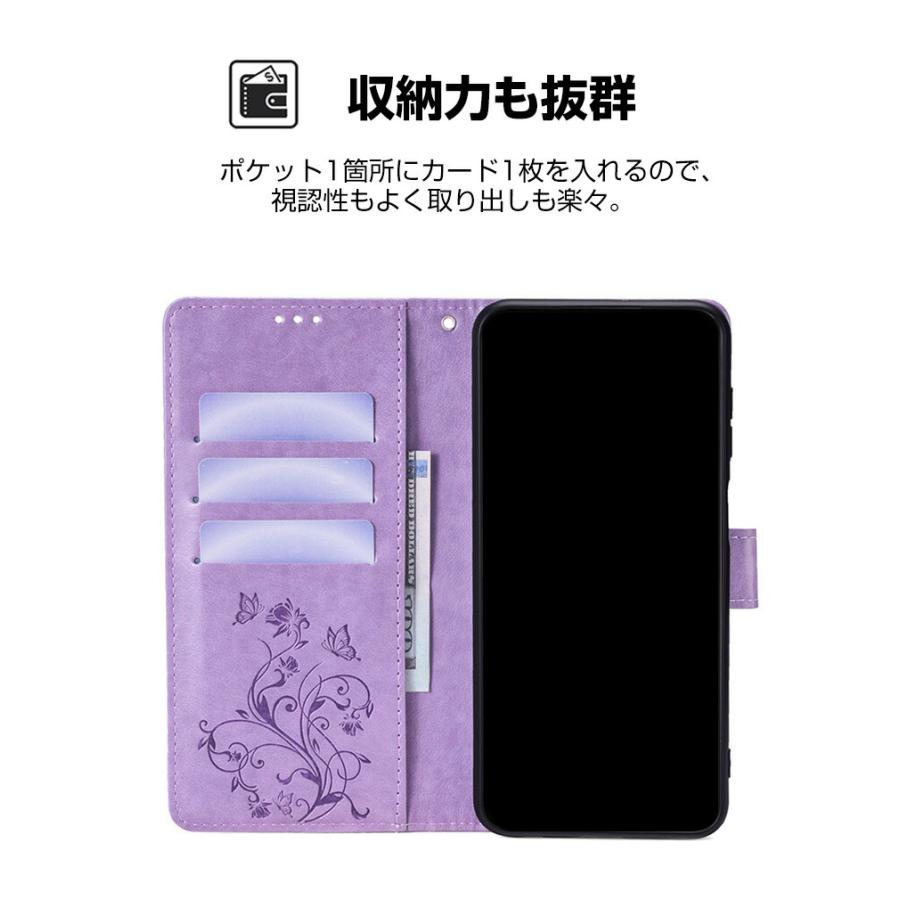 ZTE ZTE製 かんたんスマホ4 A402ZT用のスタンド機能 財布型 カード収納