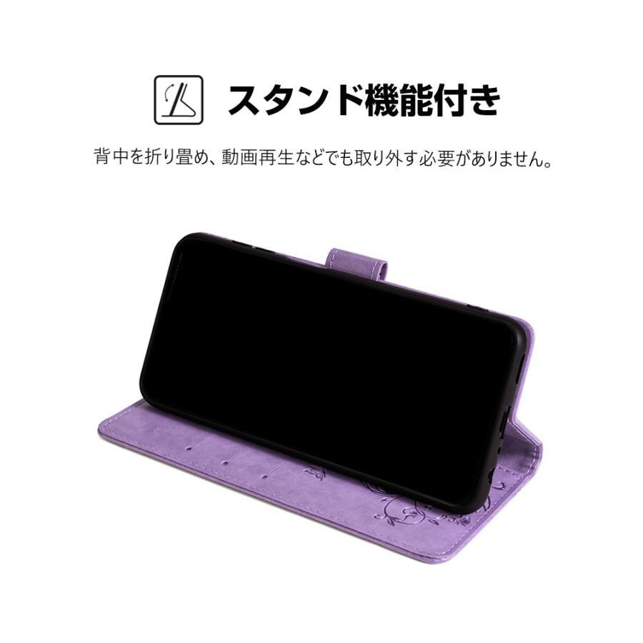 ZTE ZTE製 かんたんスマホ4 A402ZT用のスタンド機能 財布型 カード収納