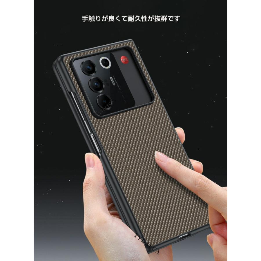 nubia nubia Fold 耐衝撃ケース PUレザー シンプル おしゃれ