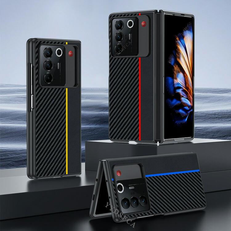 nubia nubia Fold 耐衝撃ケース PUレザー シンプル おしゃれ