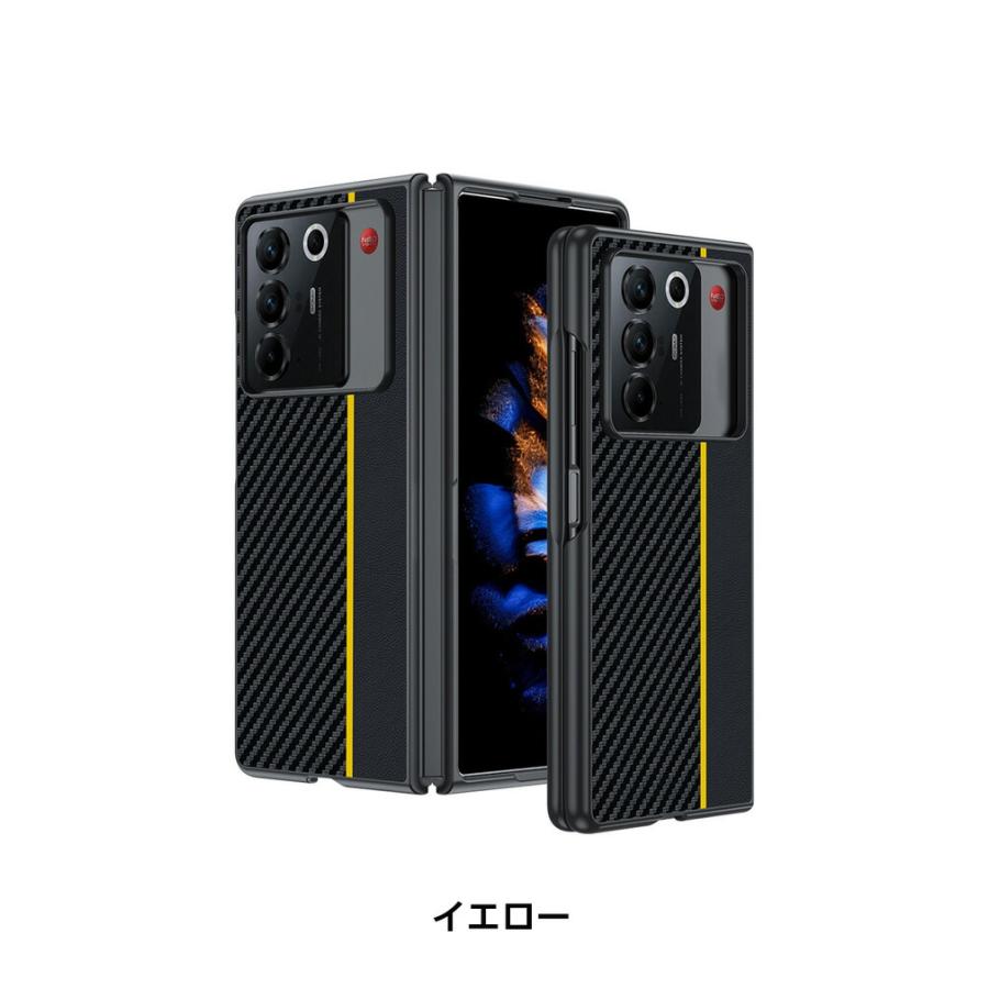 nubia nubia Fold 耐衝撃ケース PUレザー シンプル おしゃれ