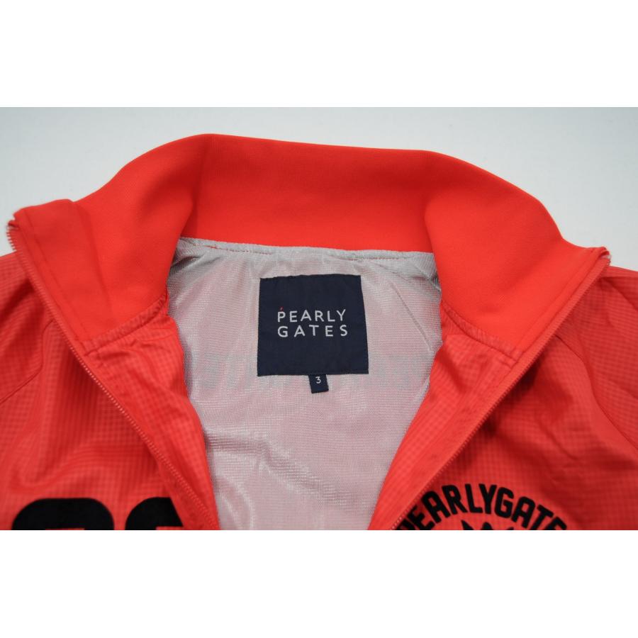 パーリーゲイツ ダブルジップ ジャケット 裏地蓄熱 レッド サイズ3 パーリーゲイツ ダブルジップ ジャケット 裏地蓄熱 レッド サイズ3