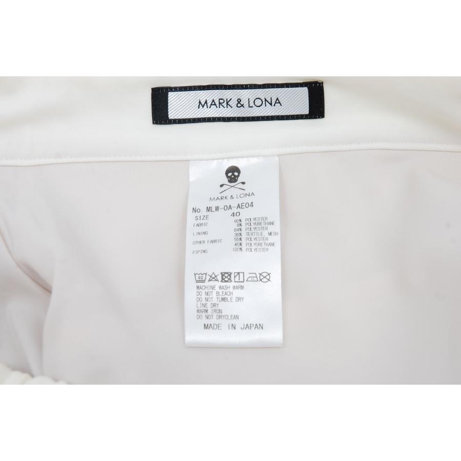 美品　マークアンドロナ　近年　セットアップ　ニット　スカート　柄　裏地付　白 MARK&LONA（マークアンドロナ） 中古【SALE】マークアンドロナ