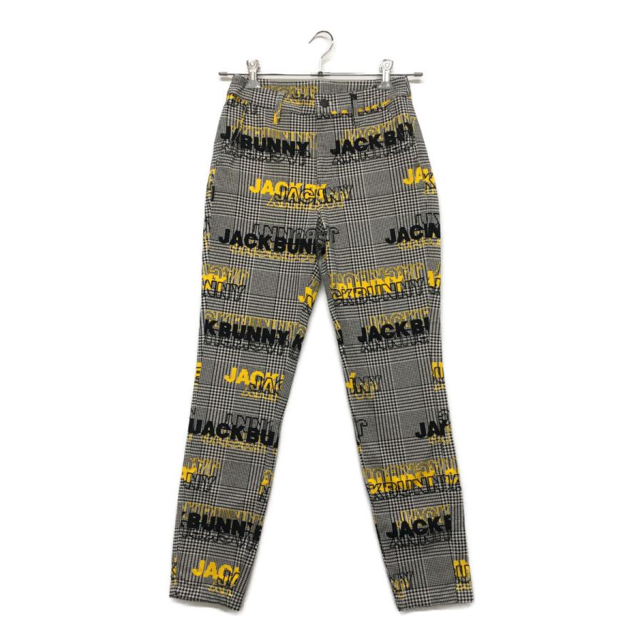 JACK BUNNY!! - coco 中古 ジャックバニー Jack Bunny!! レディース パンツ 2(L) 黒×白 ストレッチ ロングパンツ 千鳥格子 Jack Bunny!!（ジャックバニー） coco 中古【SALE】ジャックバニー
