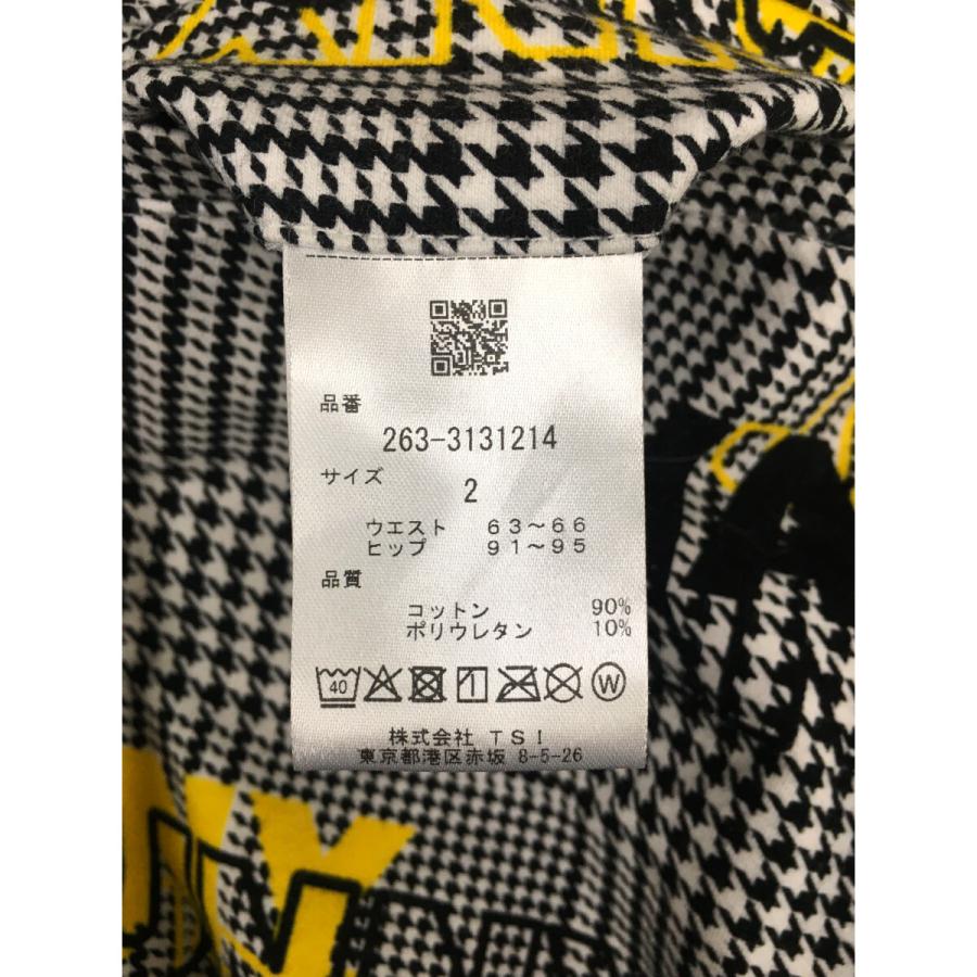 JACK BUNNY!! - coco 中古 ジャックバニー Jack Bunny!! レディース パンツ 2(L) 黒×白 ストレッチ ロングパンツ 千鳥格子 Jack Bunny!!（ジャックバニー） coco 中古【SALE】ジャックバニー