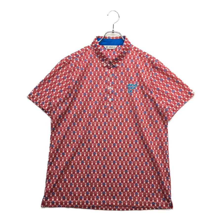 新品・未使用andperseアンパシー半袖ポロシャツ ピンク LL サイズXL and per se（アンパスィ） 中古【SALE】 メンズ 半袖ポロシャツ LL 白