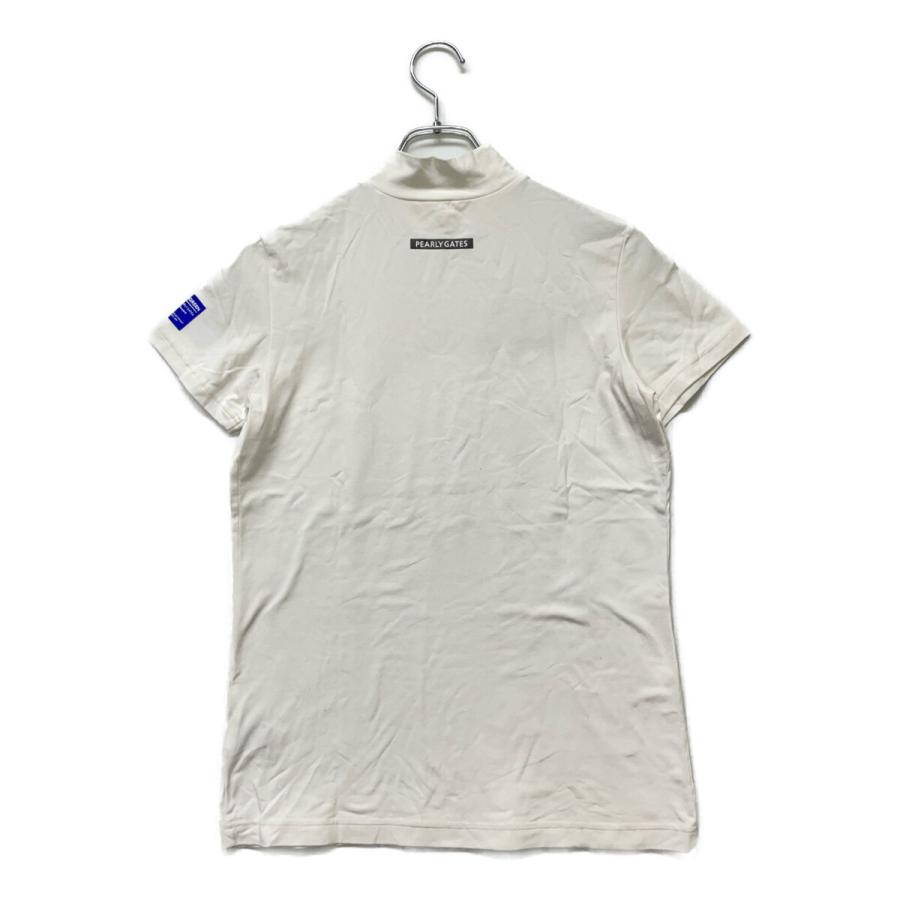 新品！PEARLY GATES パーリーゲイツ　モックネック　半袖　ホワイト　L PEARLY GATES（パーリーゲイツ） 中古【SALE】 レディース 半袖シャツ