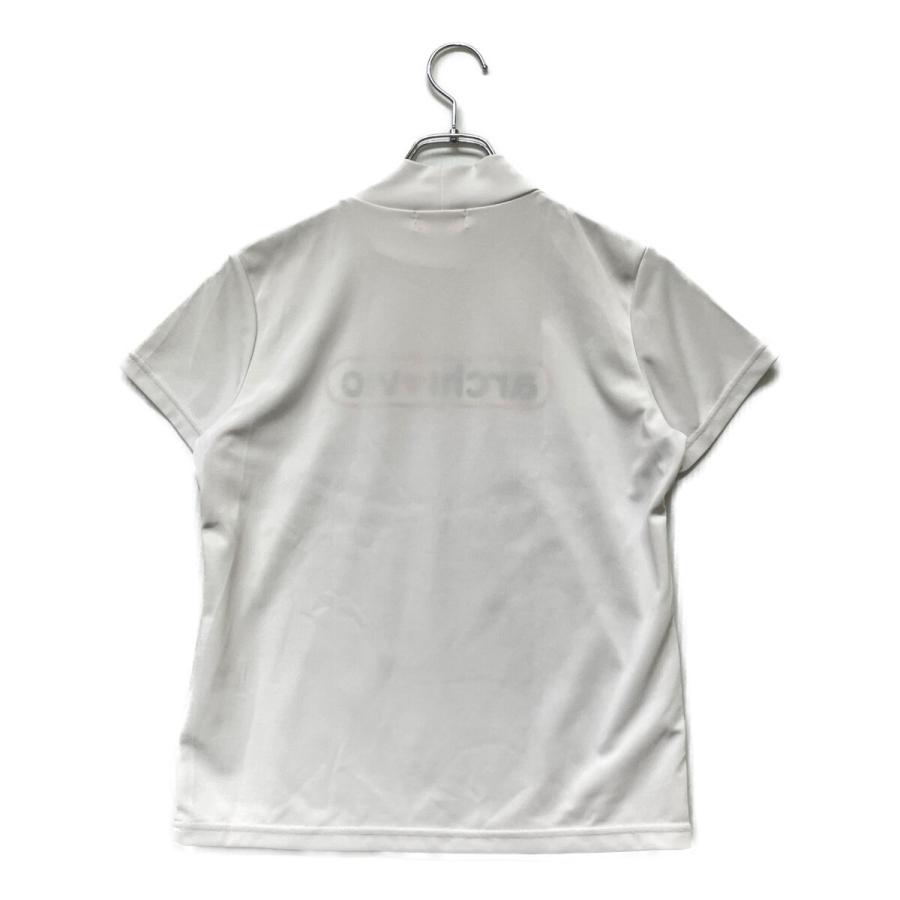 archivio - coco 中古 アルチビオ archivio レディース 半袖シャツ 38(M) 白×茶色 ホワイト×ブラウン モックネック ボーダー archivio（アルチビオ） coco 中古【値下げ】 レディース 半袖シャツ