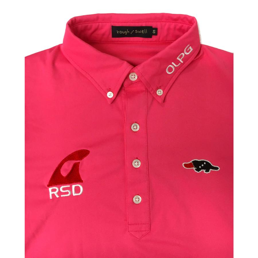 coco 中古 ラフ＆スウェル rough&swell メンズ 半袖ポロシャツ S ピンク ボタンダウン coco 中古 ラフ＆スウェル rough&swell メンズ 半袖ポロシャツ S