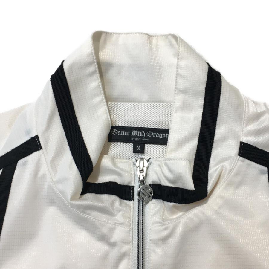 coco 中古【値下げ】 ダンスウィズドラゴン メンズ フルジップアウター 2(M) 白 薄手 メッシュ裏地 2WAY レターパックプラス発送可 98223_2
