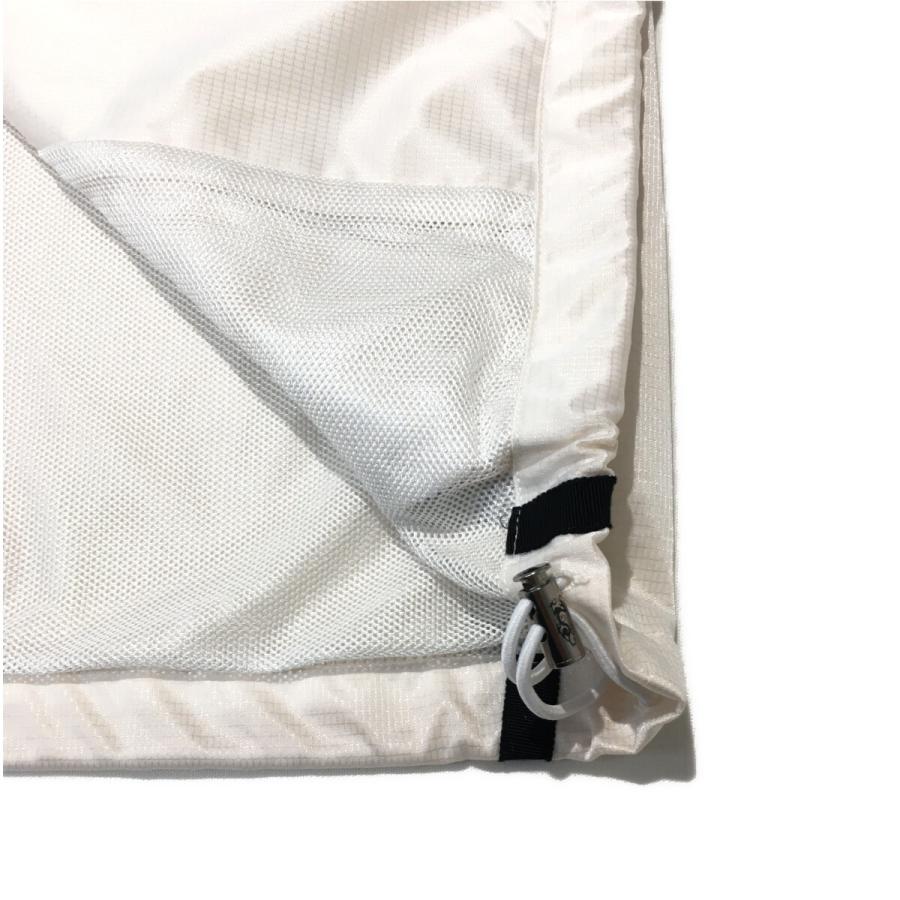 coco 中古【値下げ】 ダンスウィズドラゴン メンズ フルジップアウター 2(M) 白 薄手 メッシュ裏地 2WAY レターパックプラス発送可 98223_4