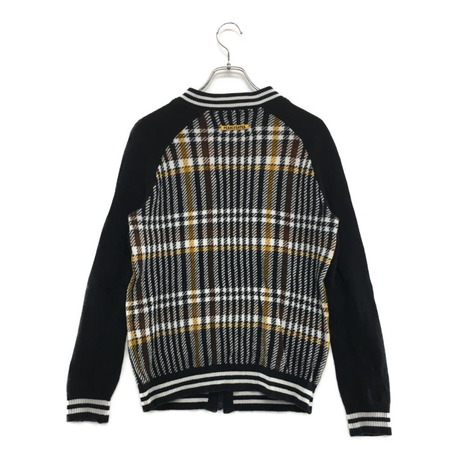 coco 中古【値下げ】 パーリーゲイツ PEARLY GATES メンズ ニットアウター 4(M) 紺 チェック柄 レターパックプラス発送可 98226_1