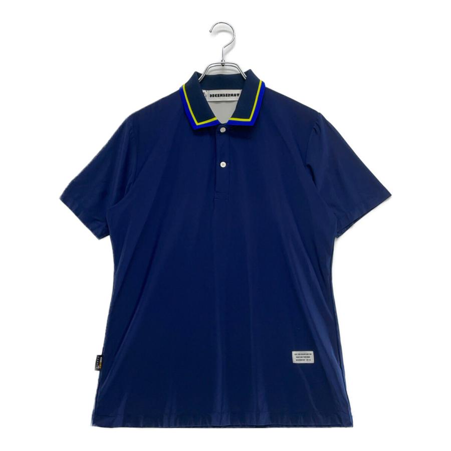 coco 中古 ディセンバーメイ DECEMBERMAY メンズ 半袖ポロシャツ L 紺 ネイビー ストレッチ DECEMBERMAY coco 中古【SALE】ディセンバーメイ メンズ 半袖