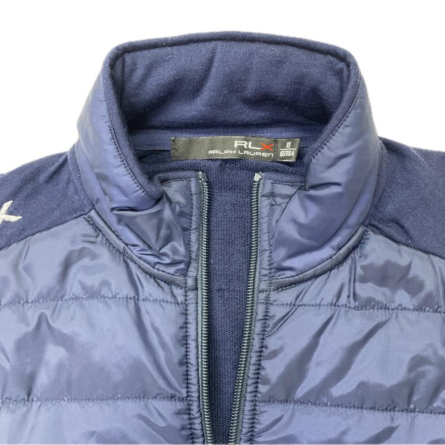 coco 中古【値下げ】 アールエルエックス ラルフローレン RLXメンズ フルジップアウター XS 紺 中わた入 レターパックプラス発送可 103165_4