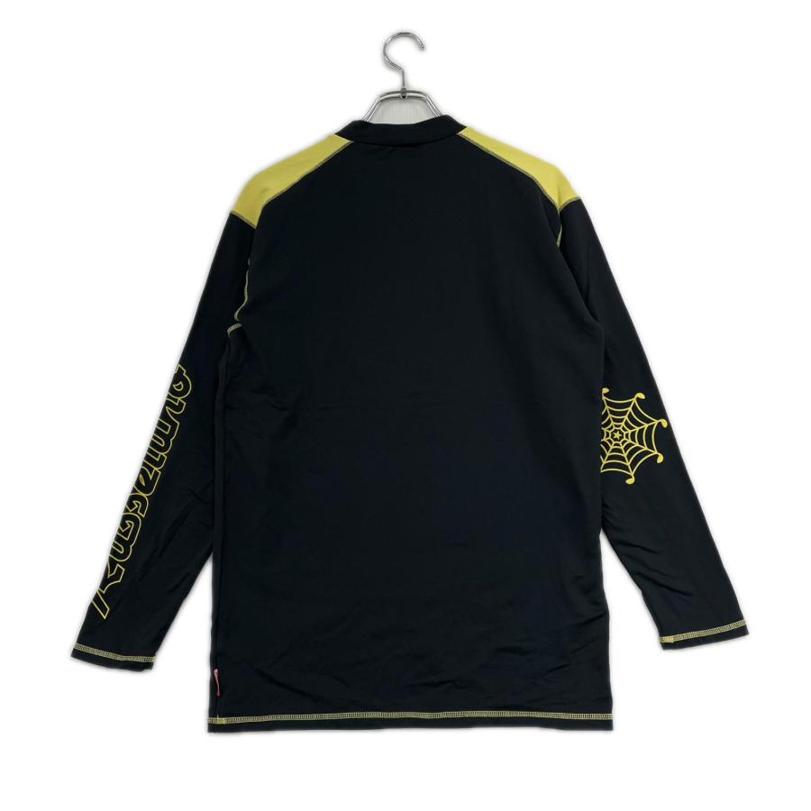 【RUSSELUNO GOLF】新品グラフィックロゴ長袖モックシャツ　メンズＸＬ Russeluno（ラッセルノ） coco 中古 メンズ 長袖シャツ XL 黒 ブラック
