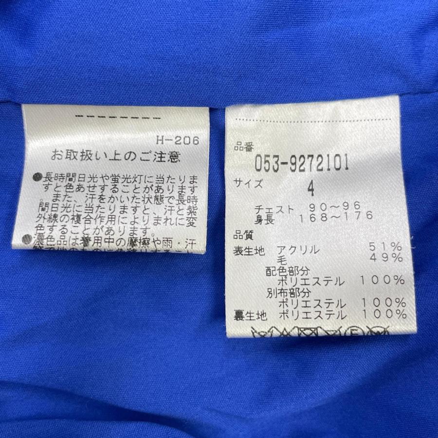coco 中古【値下げ】 パーリーゲイツ メンズ ニットアウター 4(M) ブルー 防風 ダブルジップ ブルゾン レターパックプラス発送可 106215_6