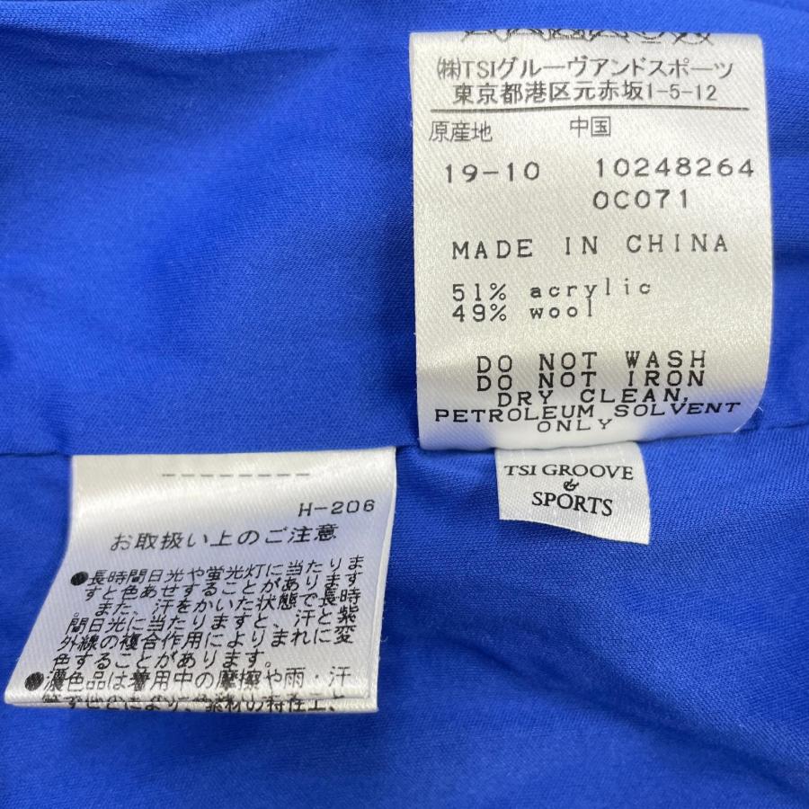 coco 中古【値下げ】 パーリーゲイツ メンズ ニットアウター 4(M) ブルー 防風 ダブルジップ ブルゾン レターパックプラス発送可 106215_7