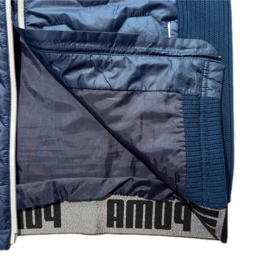 PUMA（プーマ） coco 中古 メンズ ニットアウター XL 青系 ブルー 中綿