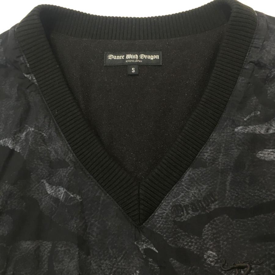 coco 中古【値下げ】 ダンスウィズドラゴンメンズ スニードジャック 5(XXL) 黒 2WAY 長袖Vネック 裏起毛 レターパックプラス発送可 107484_2