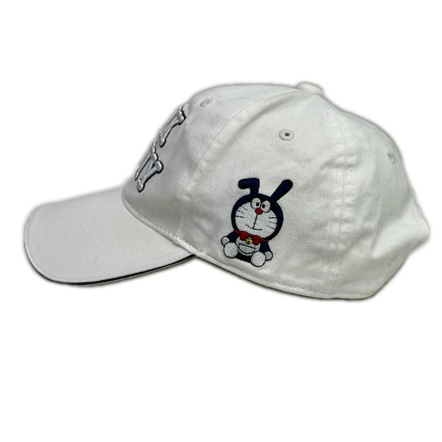 レア/廃番【ジャックバニー×ドラえもん】限定コラボ キャップ ゴルフ 白ホワイト Jack Bunny!!（ジャックバニー） coco 中古 キャップ フリー ホワイト