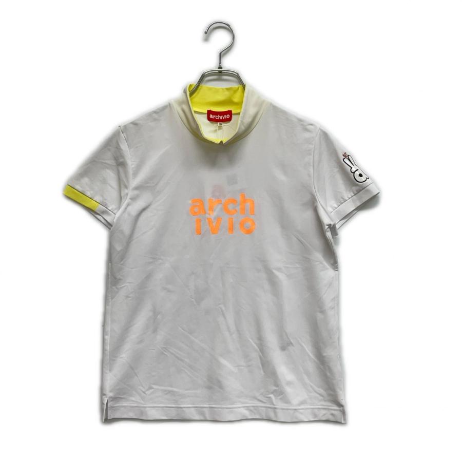 【美品】アルチビオ ARCHIVIO ハートロゴ シャツ 38 Mサイズ archivio（アルチビオ） coco 未使用品 レディース 半袖シャツ 38(M