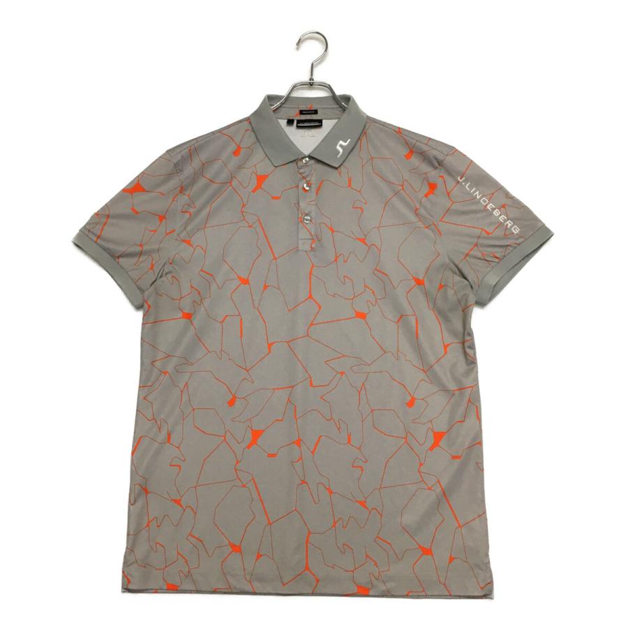 【まるまる】J.LINDEBERG ゴルフ ポロシャツ 総柄 J.LINDEBERG（ジェイリンドバーグ） coco 中古 メンズ 半袖ポロシャツ