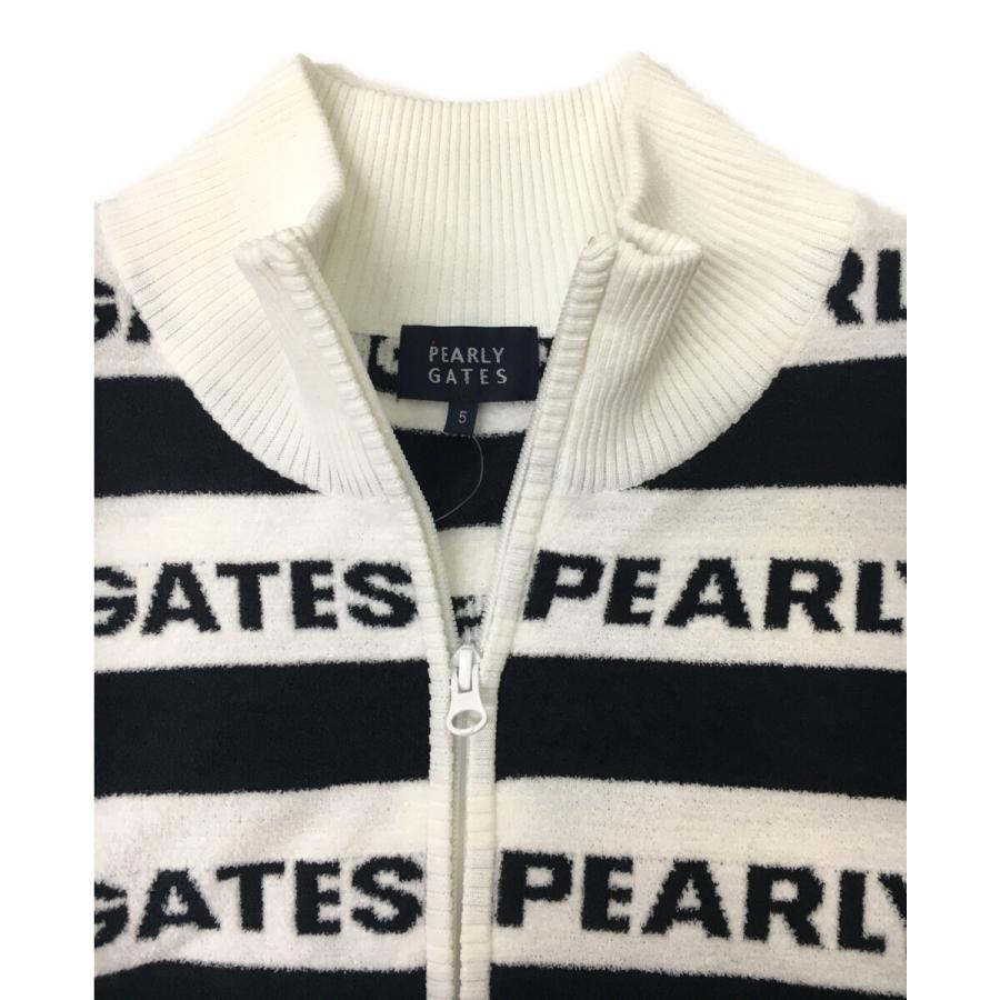 PEARLY GATES ボーダー ネイビー ホワイト（希少）バイザーは、おまけ PEARLY GATES（パーリーゲイツ） 中古【値下げ】パーリーゲイツ メンズ