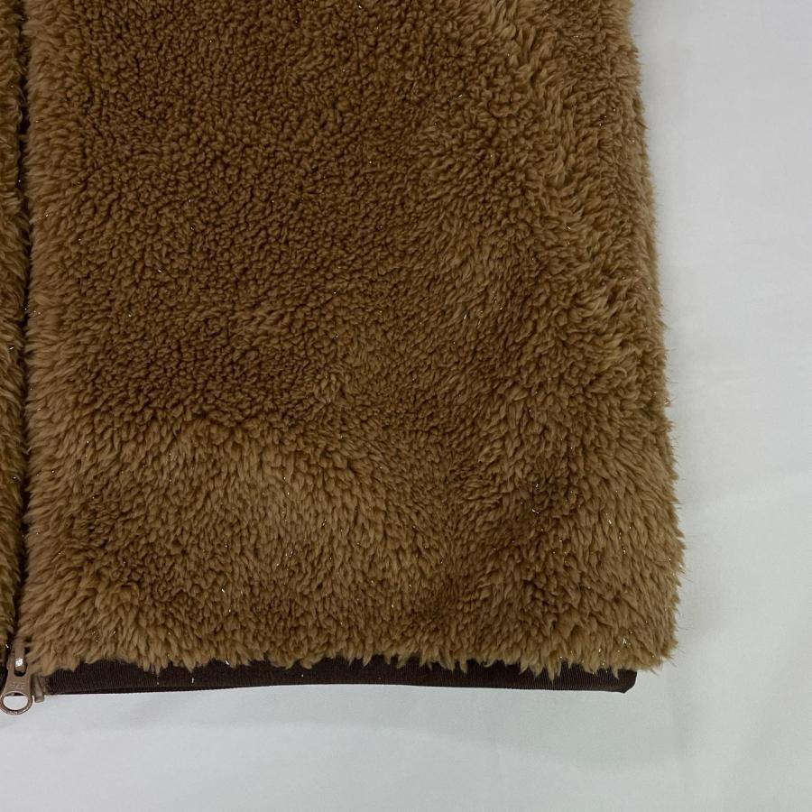 coco 未使用品【値下げ】ダンスウィズドラゴン レディース ブルゾン 3(L) 茶系 ブラウン 半袖ダブルジップ ボア 中綿 合皮 K011501_4