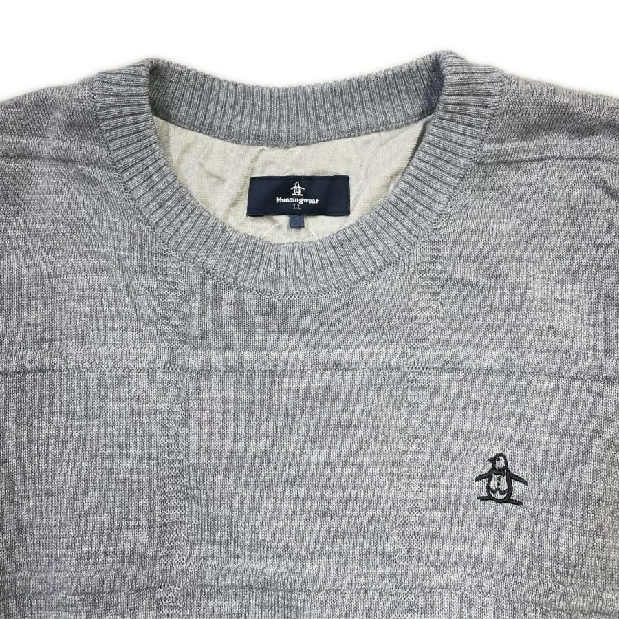 coco 中古 マンシングウェア Munsing wear メンズ セーター LL グレー