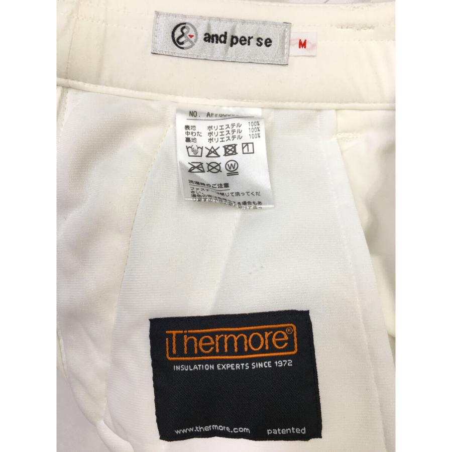 and per se ホワイトパンツ レディース M 新品未使用 and per se（アンパスィ） coco 中古 レディース パンツ M 白 ホワイト