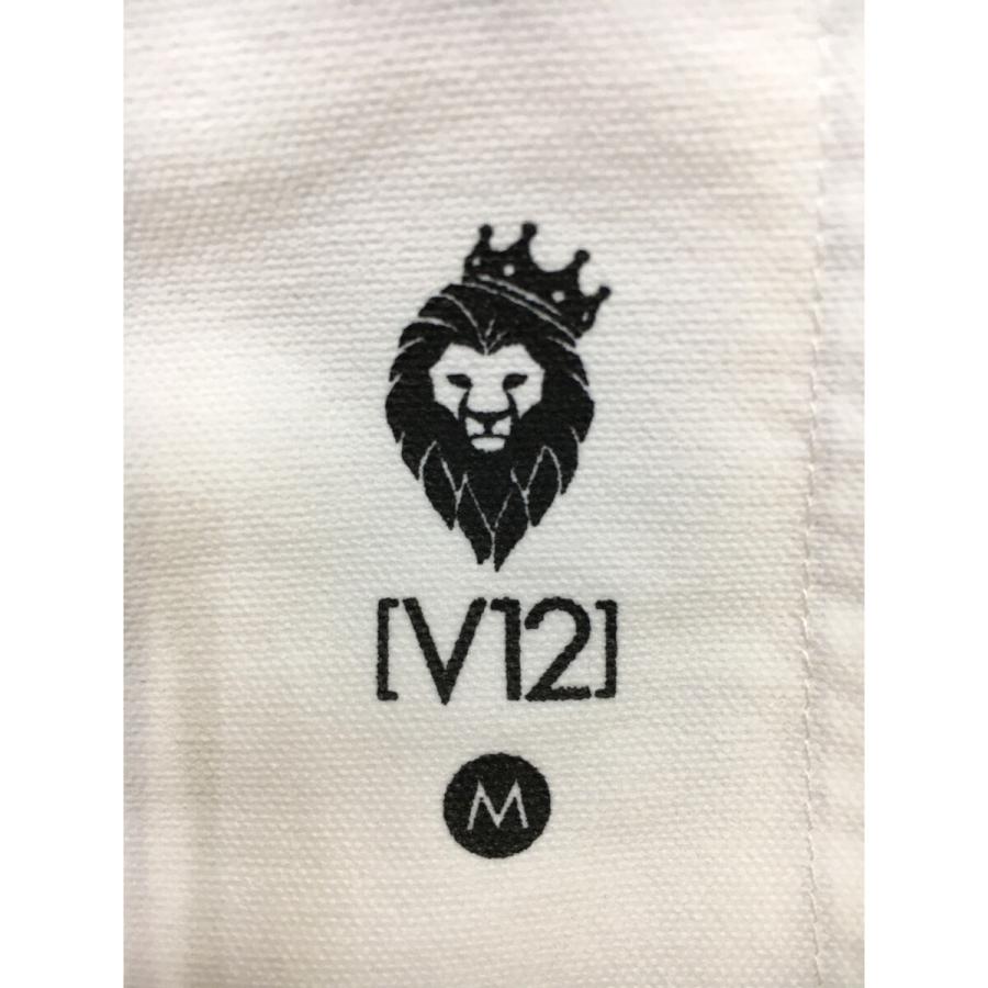 coco 未使用品【SALE】 ヴィ・トゥエルヴ V12 メンズ ハーフパンツ M 白 ホワイト ストレッチ レターパックプラス発送可 K016241